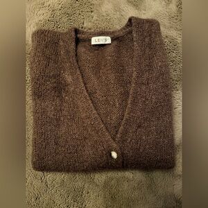 Wool women’s sleeveless vest - Deep Brown - One size